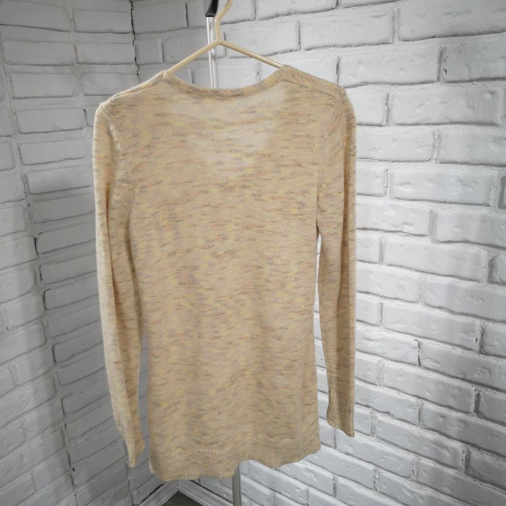 Cleo Ladies Size Small V-neck with Scarf Multi Colored Long Sweater / Tunic - Picture 2 of 12
